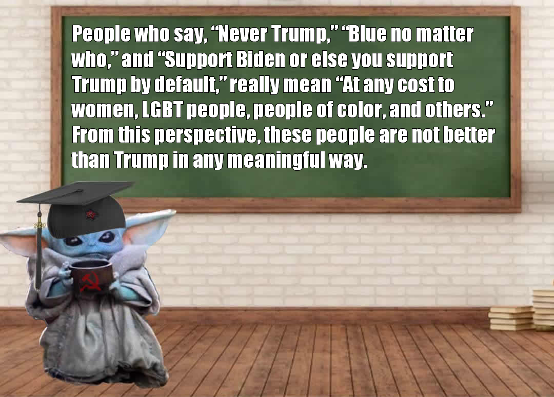 This meme features a cartoon character, likely a young boy or a character from a popular children's show, dressed in a graduation cap and gown, holding a sign that reads "I can read". The text on the sign is a quote from a Reddit user, but the image itself is not shown.